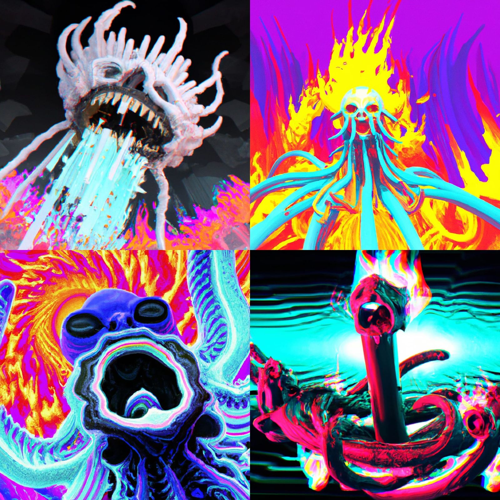 Squidward's Nightmare: A Glitchcore 3D Render