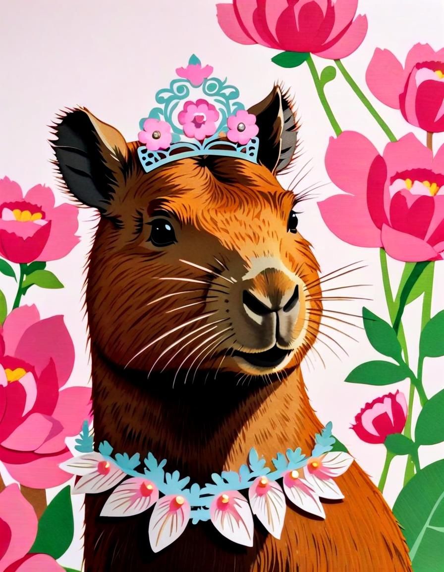 Capybara princess by Stella.
