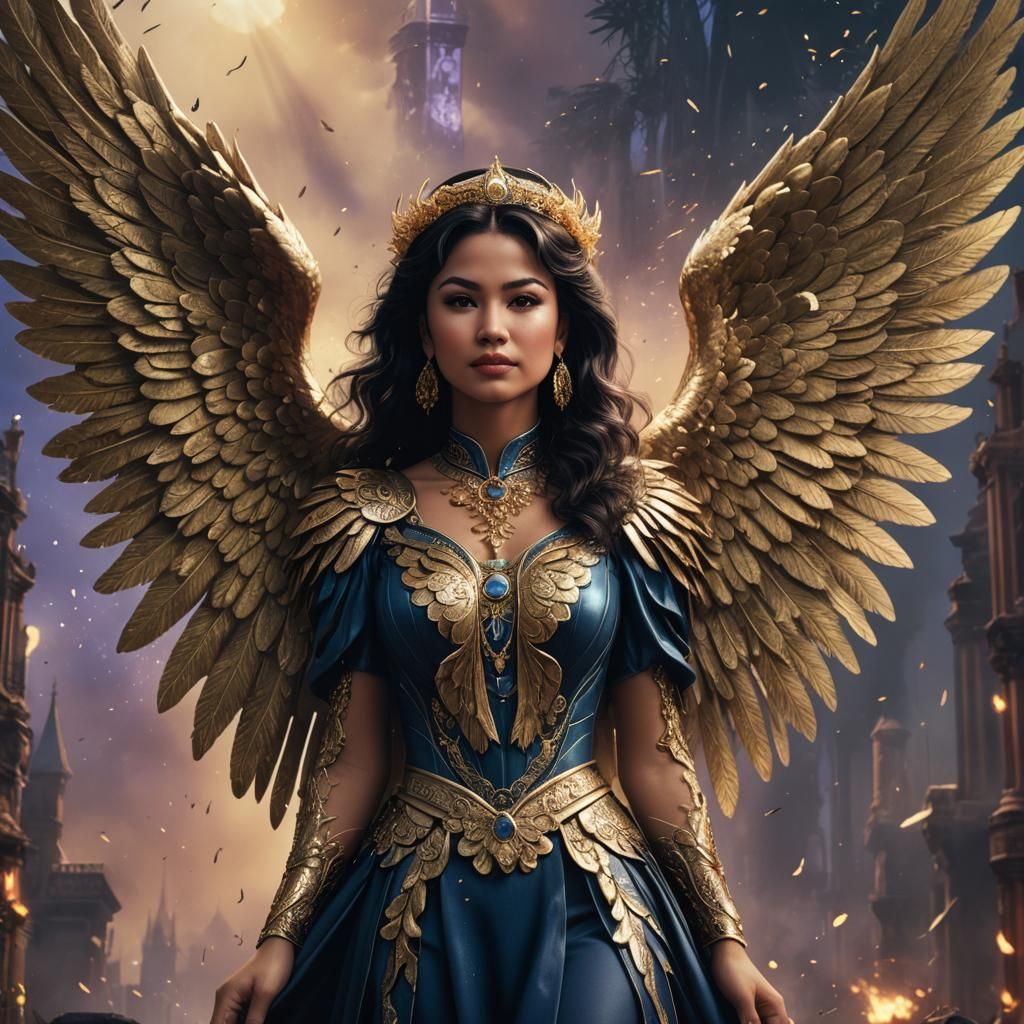 Selena Quintanilla Pérez as Angel, Detailed Matte Painting