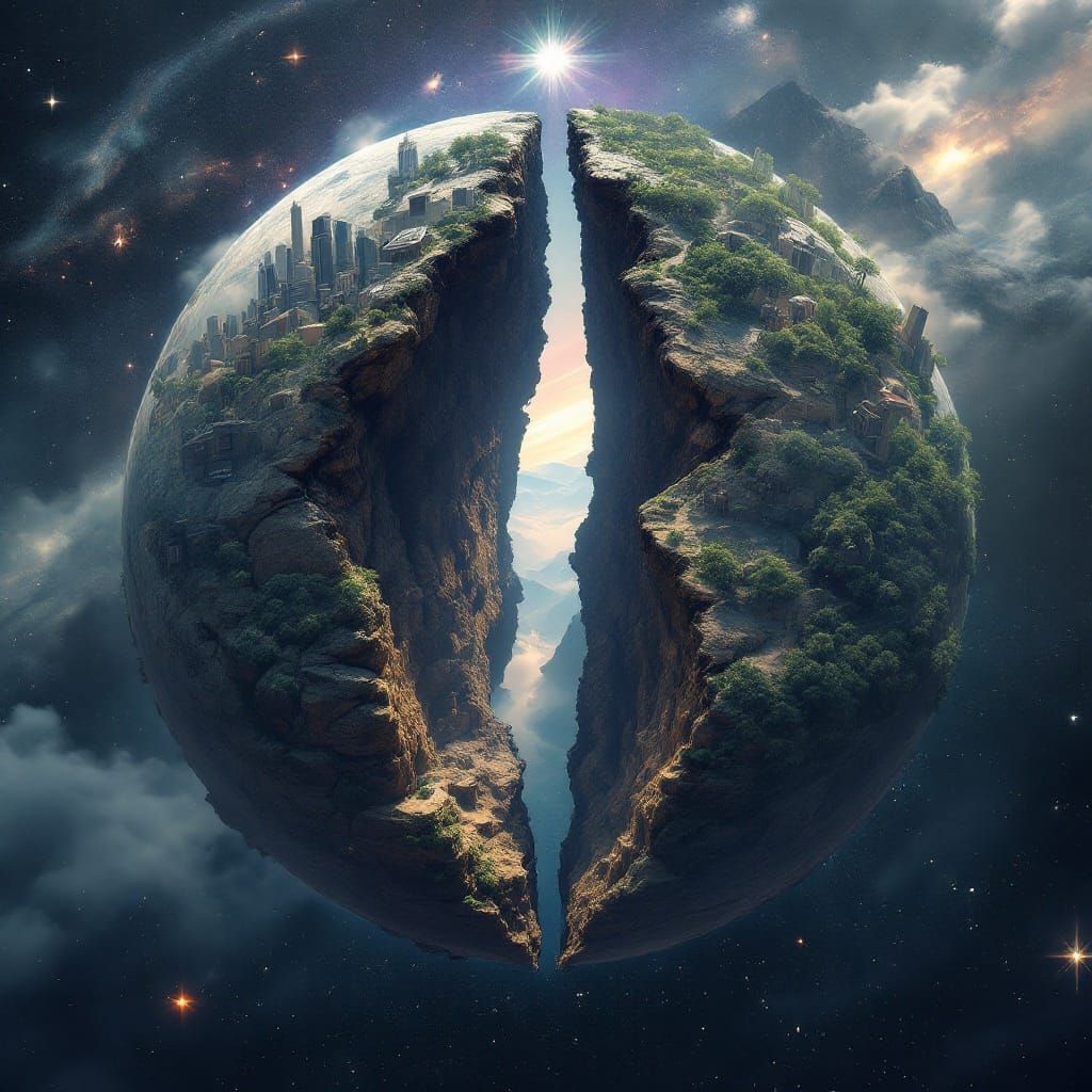 A Hauntingly Vivid Science Fiction Scene in Cinematic HDR