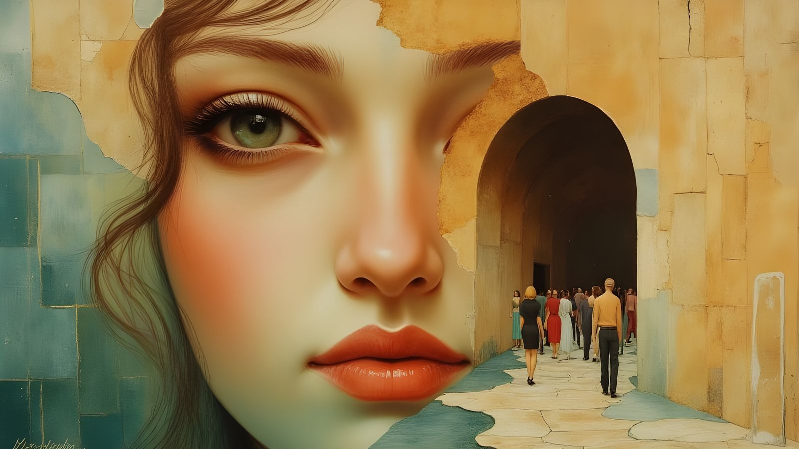 Feminine Portraits in Dreamlike Watercolor