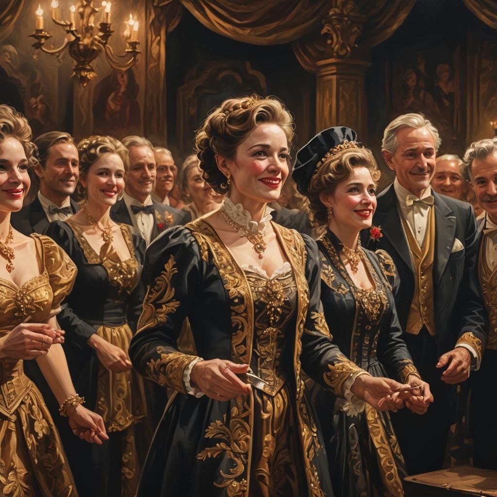 They thank them for their patronage and take their final bow