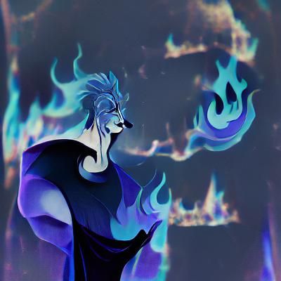 Simple Hades Logo on Dark Background