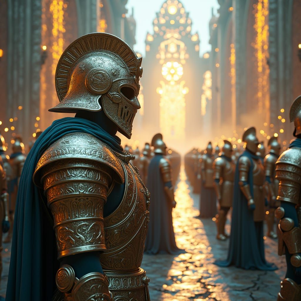 Divine Warriors in a Dreamlike Realm