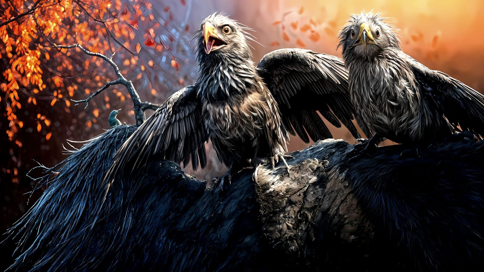 Undead Bird Zombie Transformation