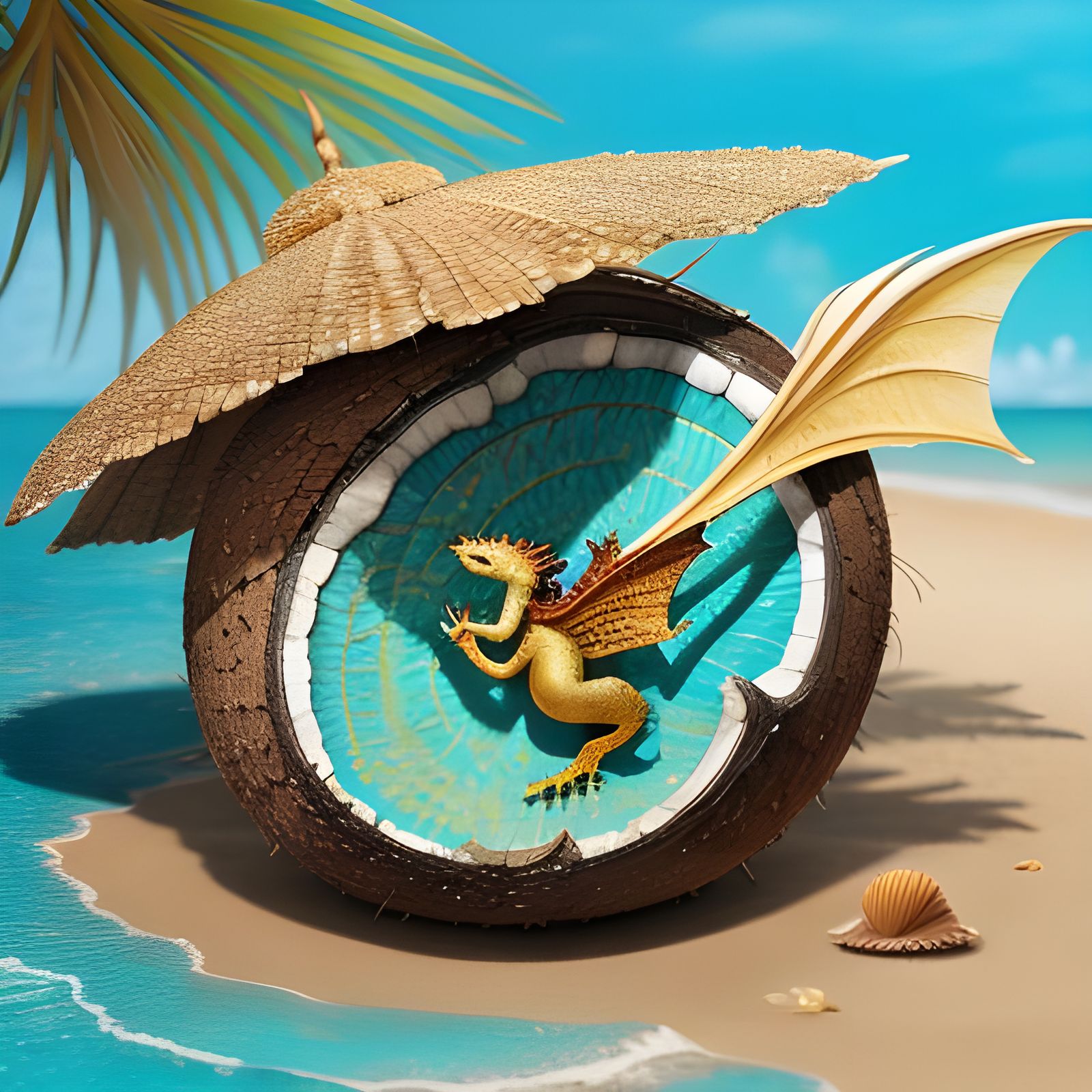 Dragon and Coconut Textural Fusion