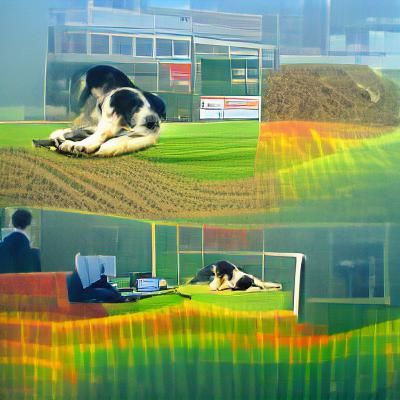 Dog's Dream of a Field Workday