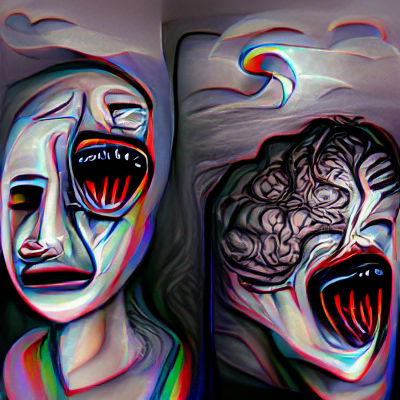 Bipolar Nightmare: A Surreal and Distorted Vision