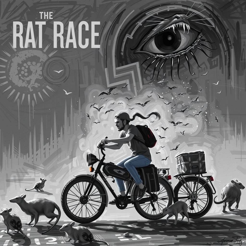 Girl Escapes the Rat Race with Dinosaur Power