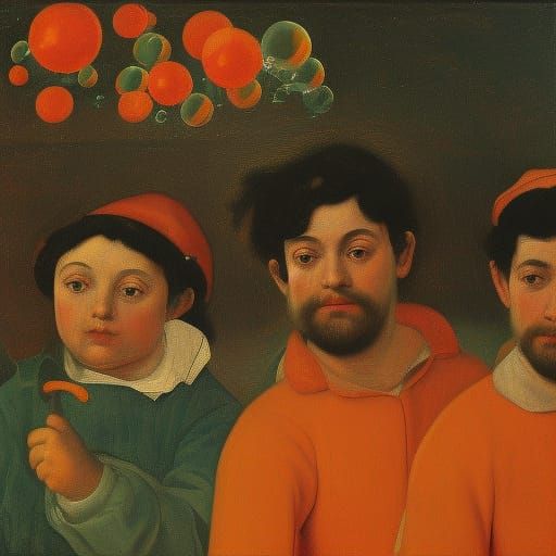 Bubble Gunners in Baroque and Expressionist Styles