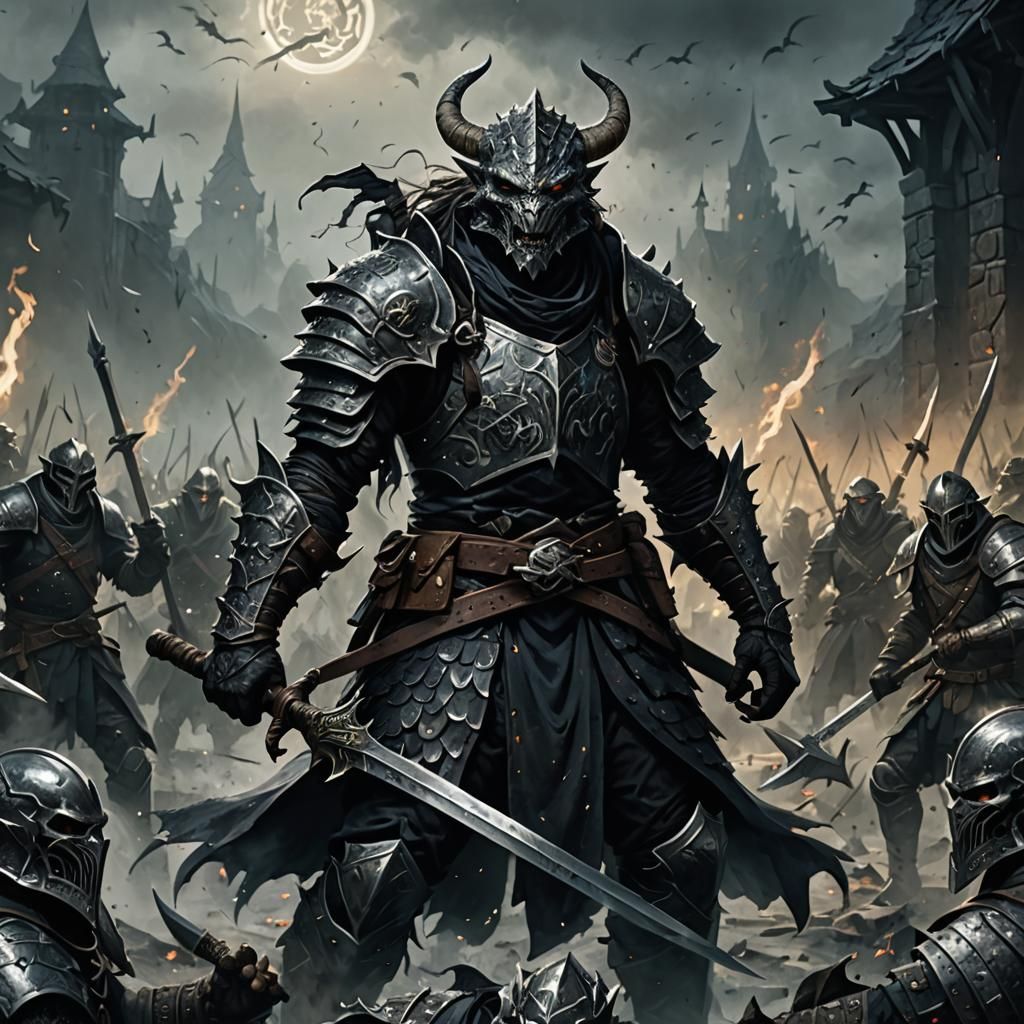 Dragonborn Warlock Casts Hex on Battlefield