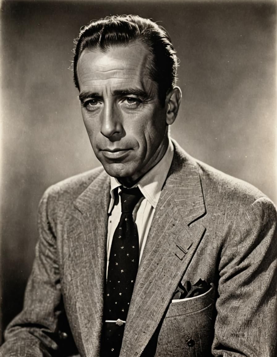 Humphrey Bogart: Classic Vintage Photography Portrait