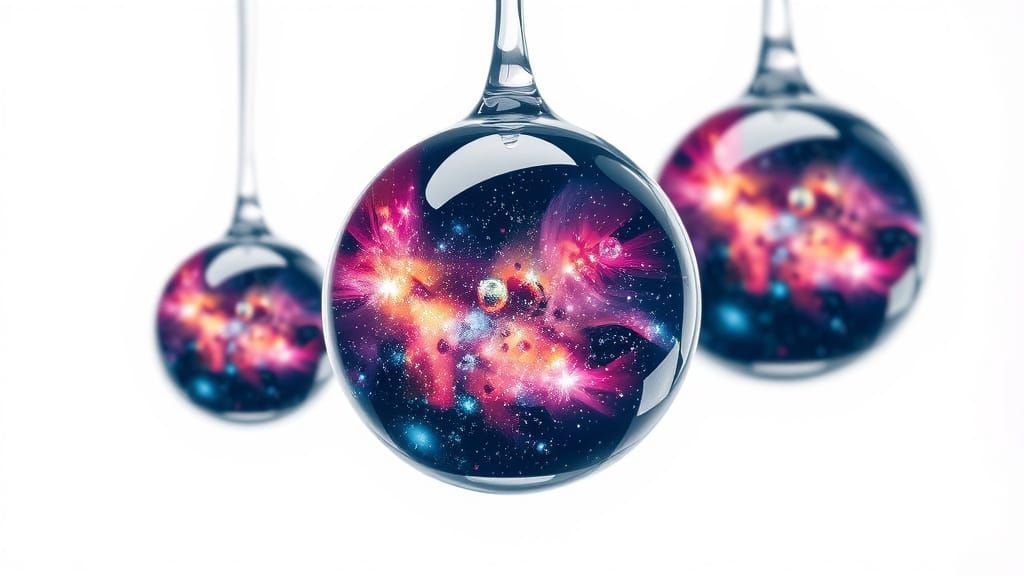 Cosmic Raindrops: Glass Orbs with Galaxies