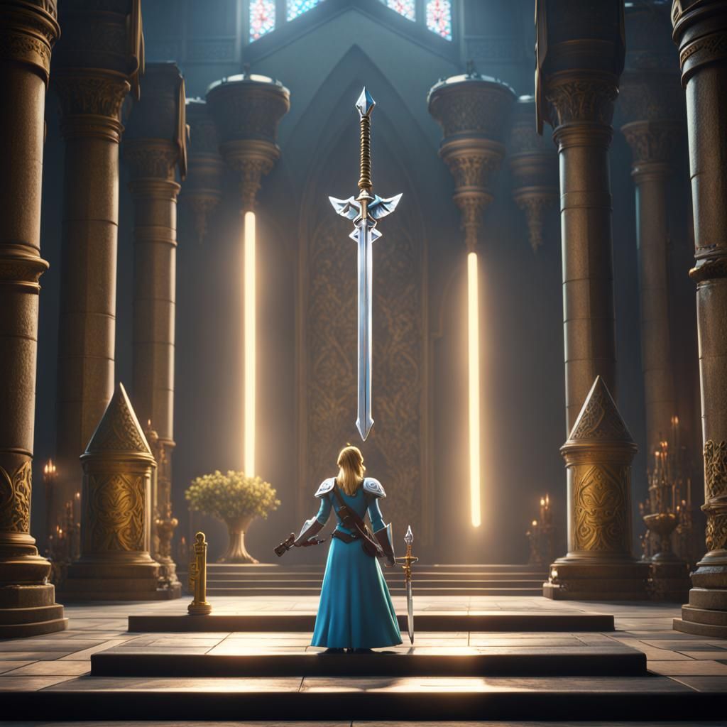 Princess Zelda Knights Link in Detailed Concept Art