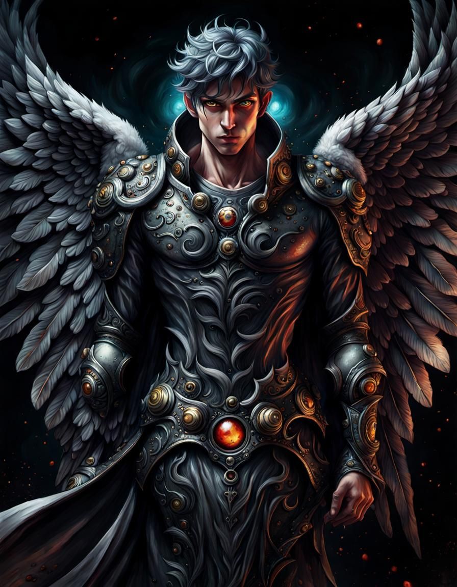 Grotesque Fallen Nephilim: Speedpaint Angel Hybrid