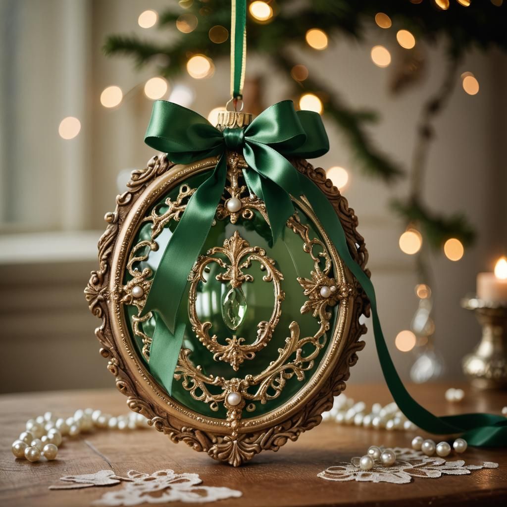 Victorian Christmas Ornament Still Life Photography