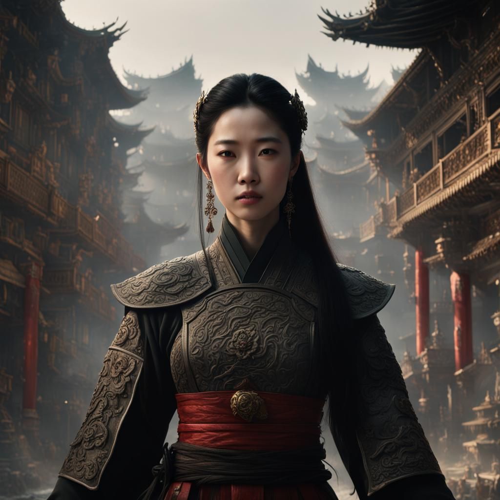 Epic Cinematic Portrait of a Woman, Digital Matte Painting