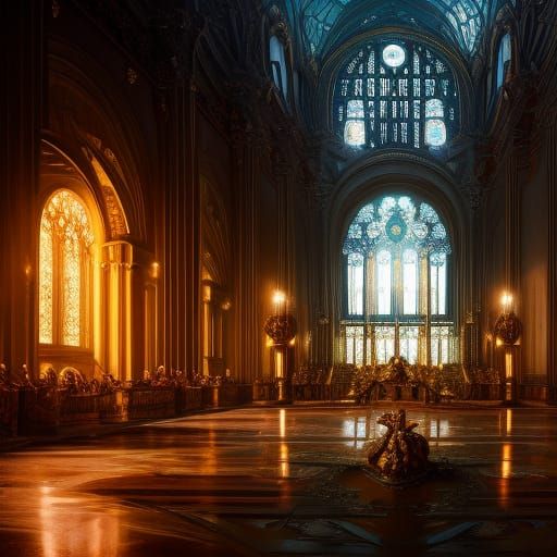 Abandoned Venetian Opera House: Mythological Fantasy Art