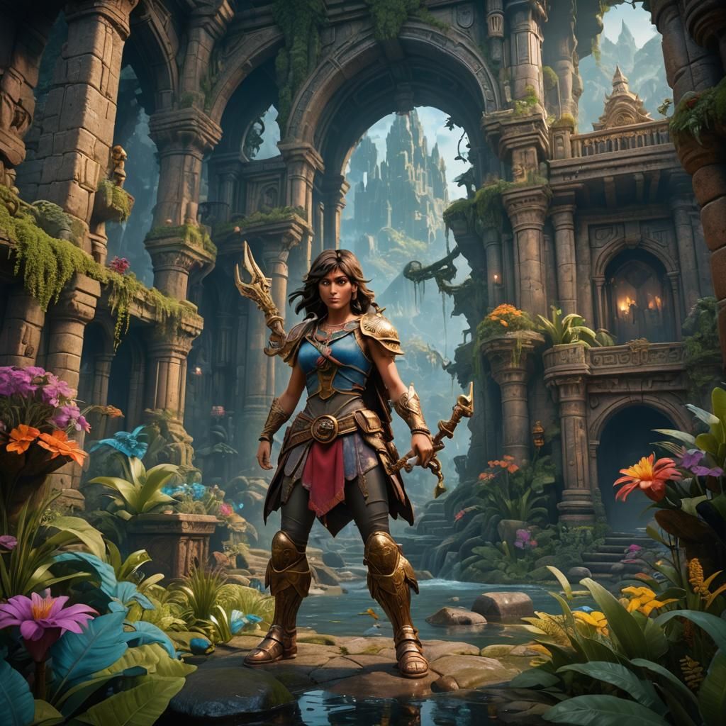 Buff Dora: Detailed Fantasy Concept Art