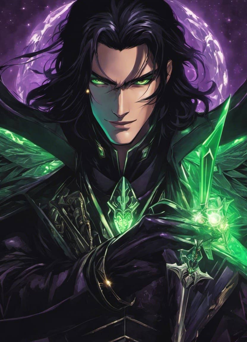 Intricate Portrait of a Villain with Dagger