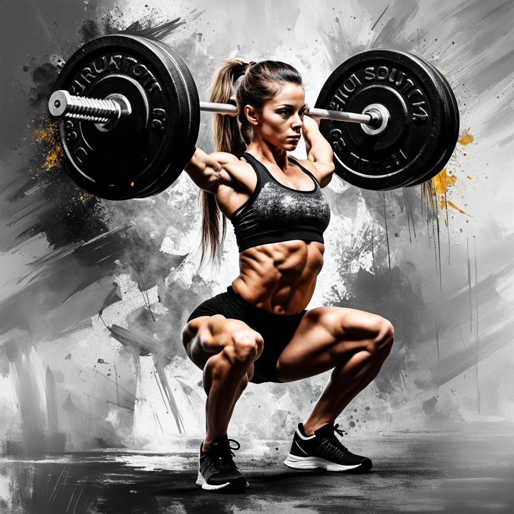 Strong Woman Overhead Squat by Yossi Kotler