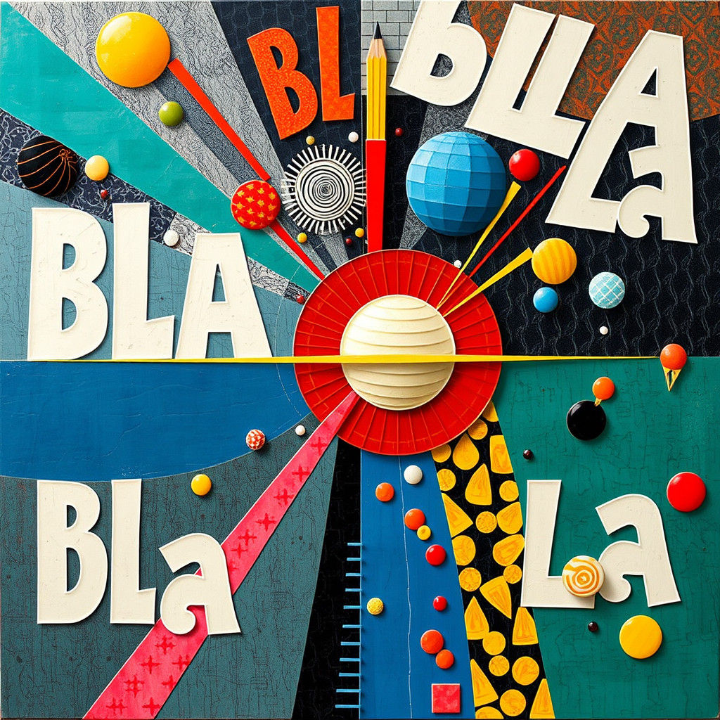 Hypercomplex Surrealist Mixed Media Artwork