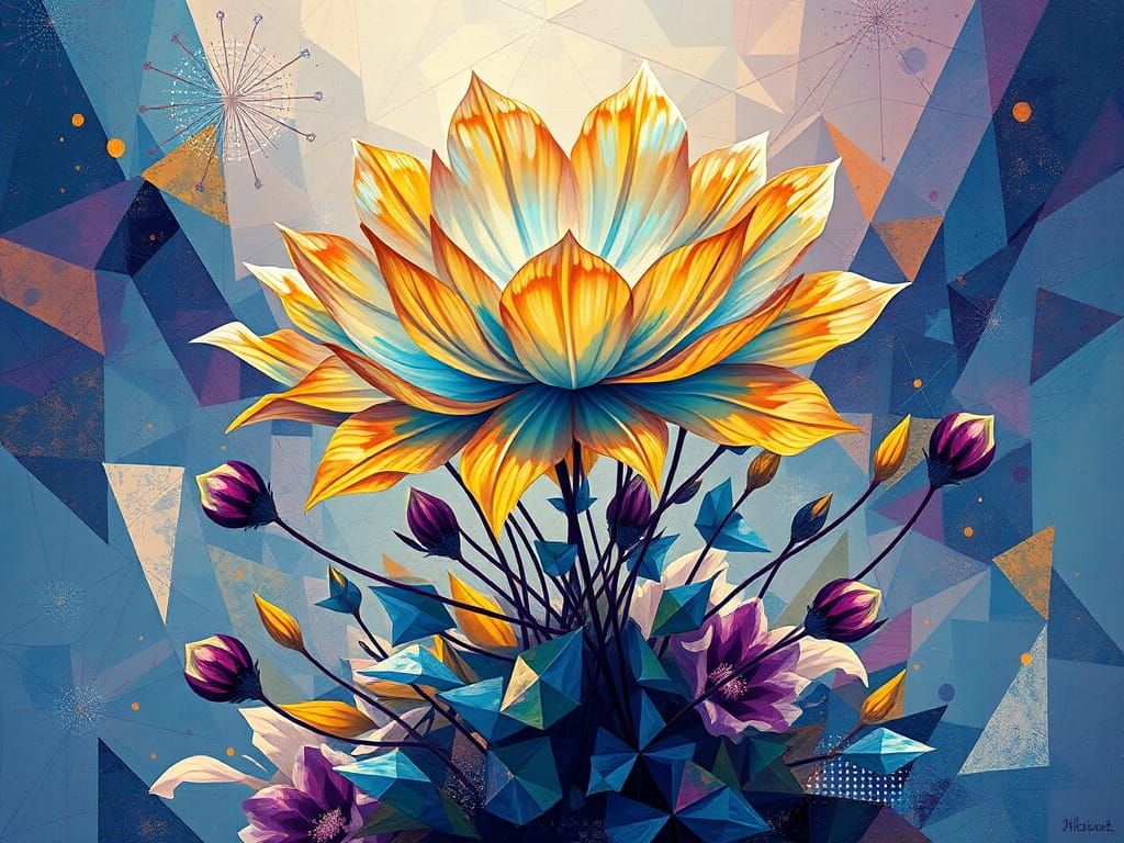 Cosmic Bush Blooms in Geometric Harmony