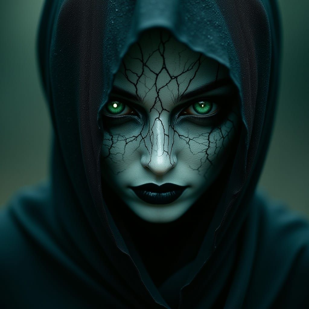 <lora:Dark Portraits:1.0> Portrait of a woman with glowing d...