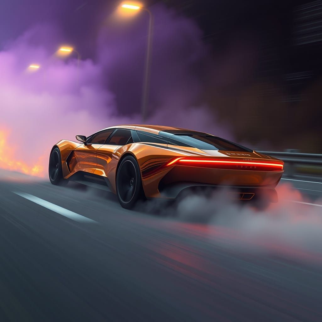 Sleek Copper Spyker Station Wagon Concept Speeds Down Lyon M...