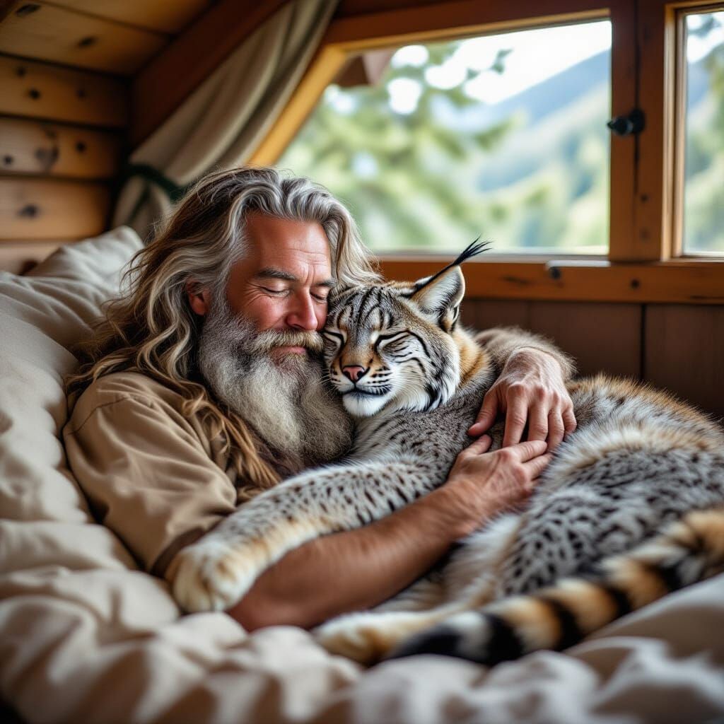Ageing Hippie Sleeps With Tame Lynx in Cozy Cabin