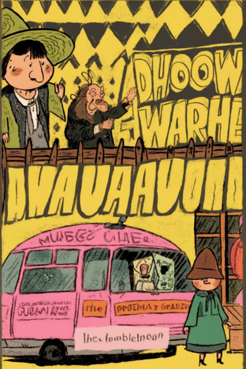 Ethereal 1930s-Style Cartoon Characters Selling Vintage Clot...