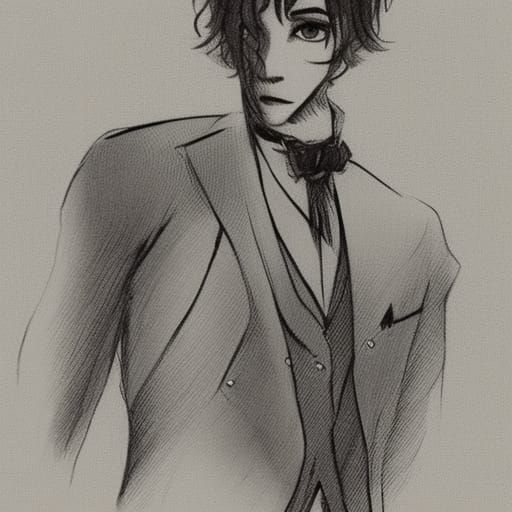 Noble Vampire Lord in a Tailored Suit