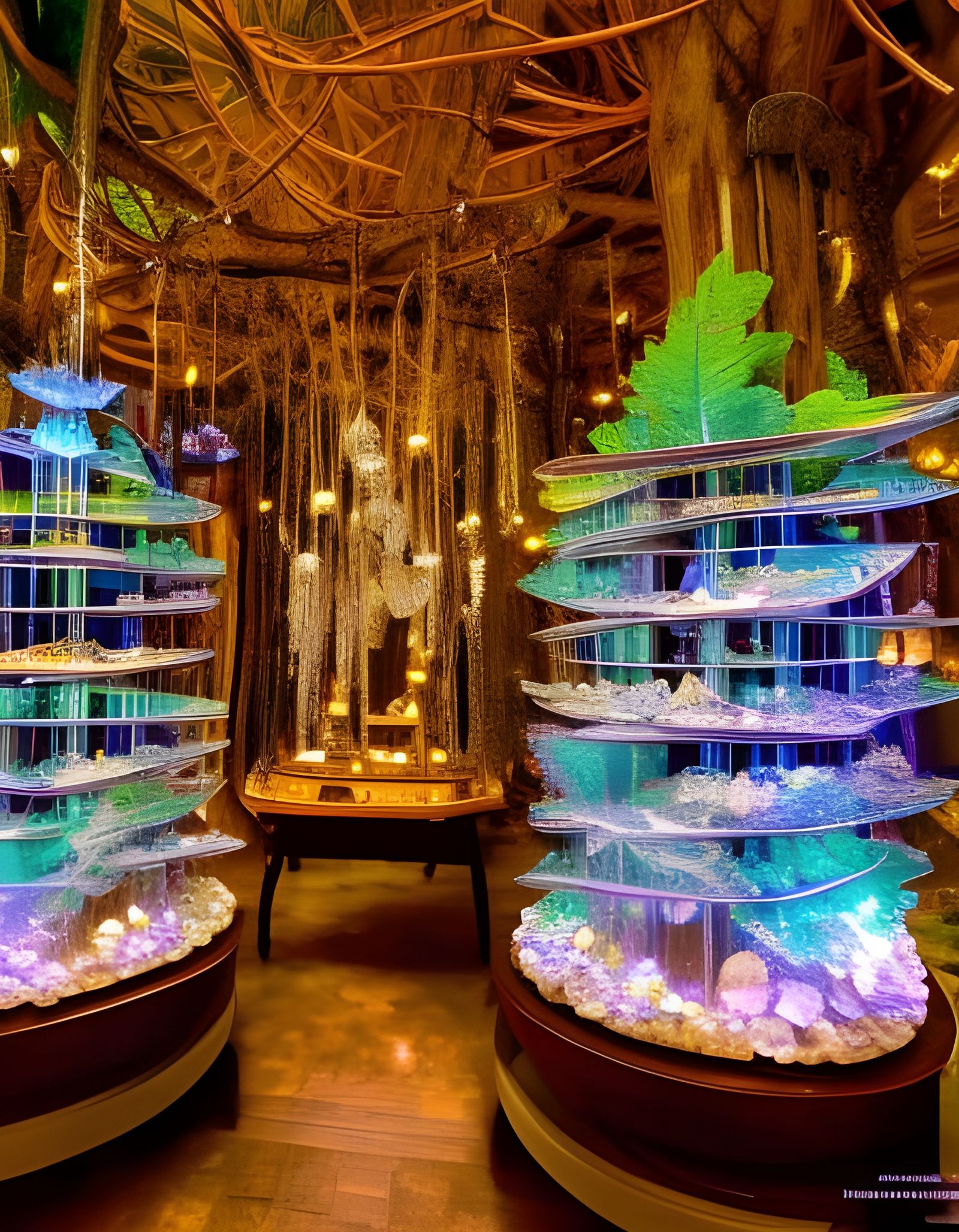 Whimsical crystal shop