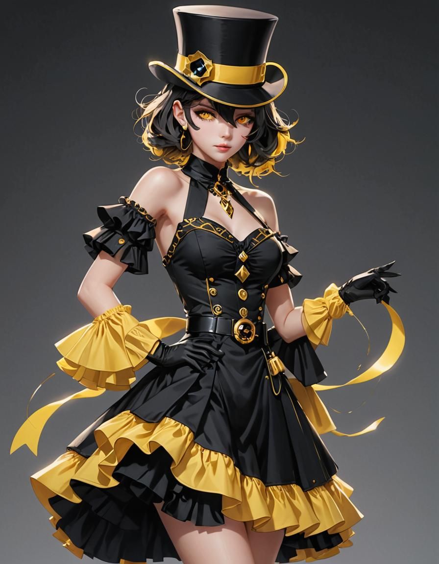 Electro Swing Ringmaster in 3D Anime Style