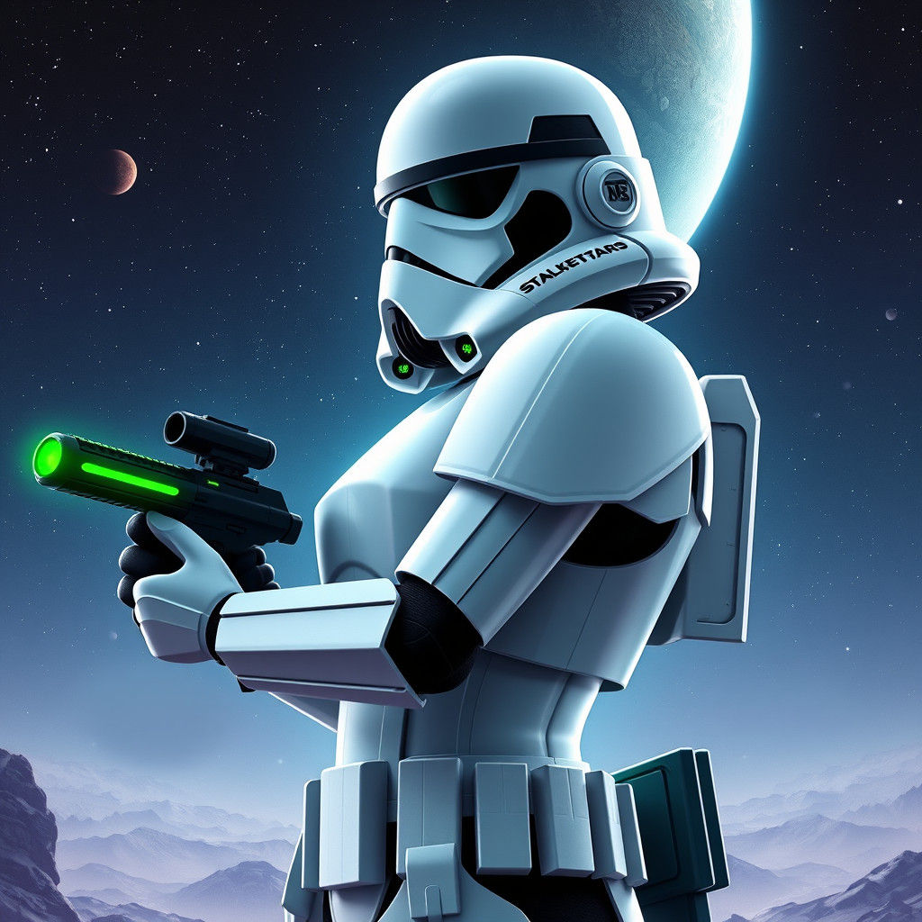 Female Stormtrooper with Black and Green Details