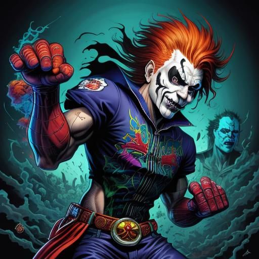 Juggalo in Comic Book Style