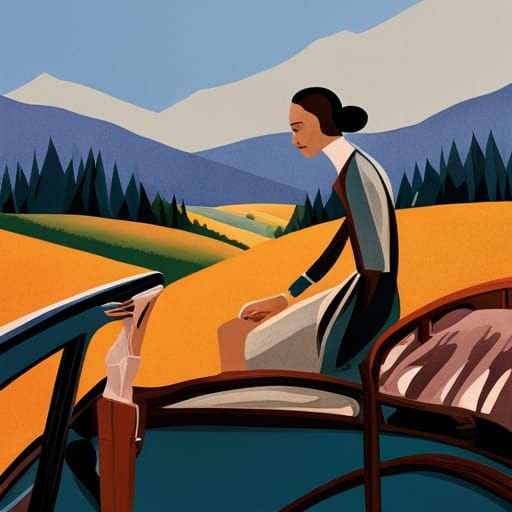 Woman in Car