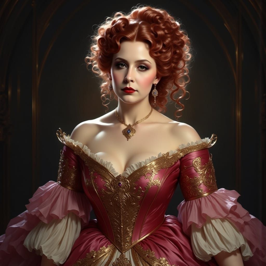 Victorian Queen Isolde in Dreamy Portrait Vignettes