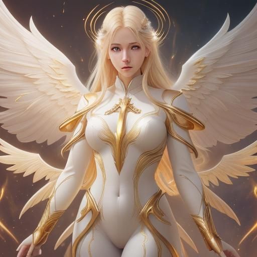 Angelic Lucifer Before the Fall: Fantasy Concept Art
