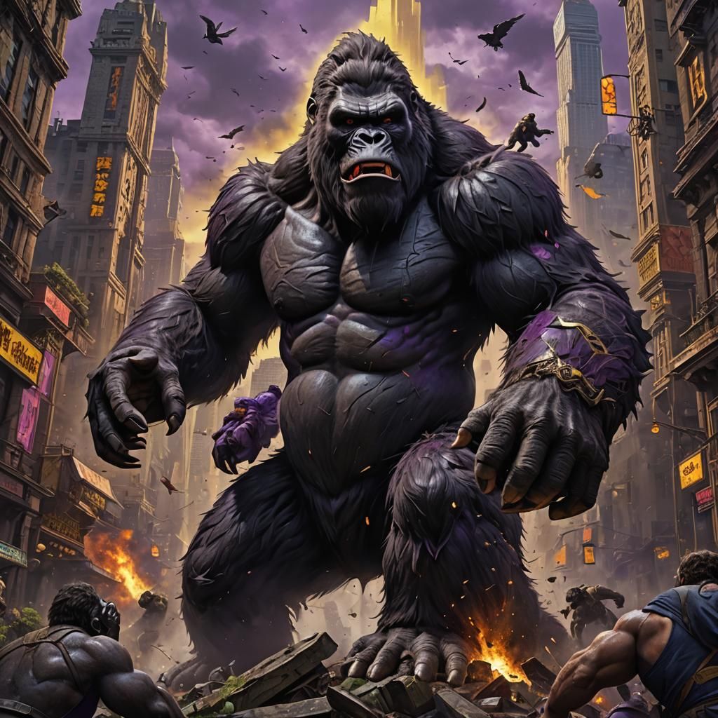 King Kong's Fury: A Dark Fantasy in 8K