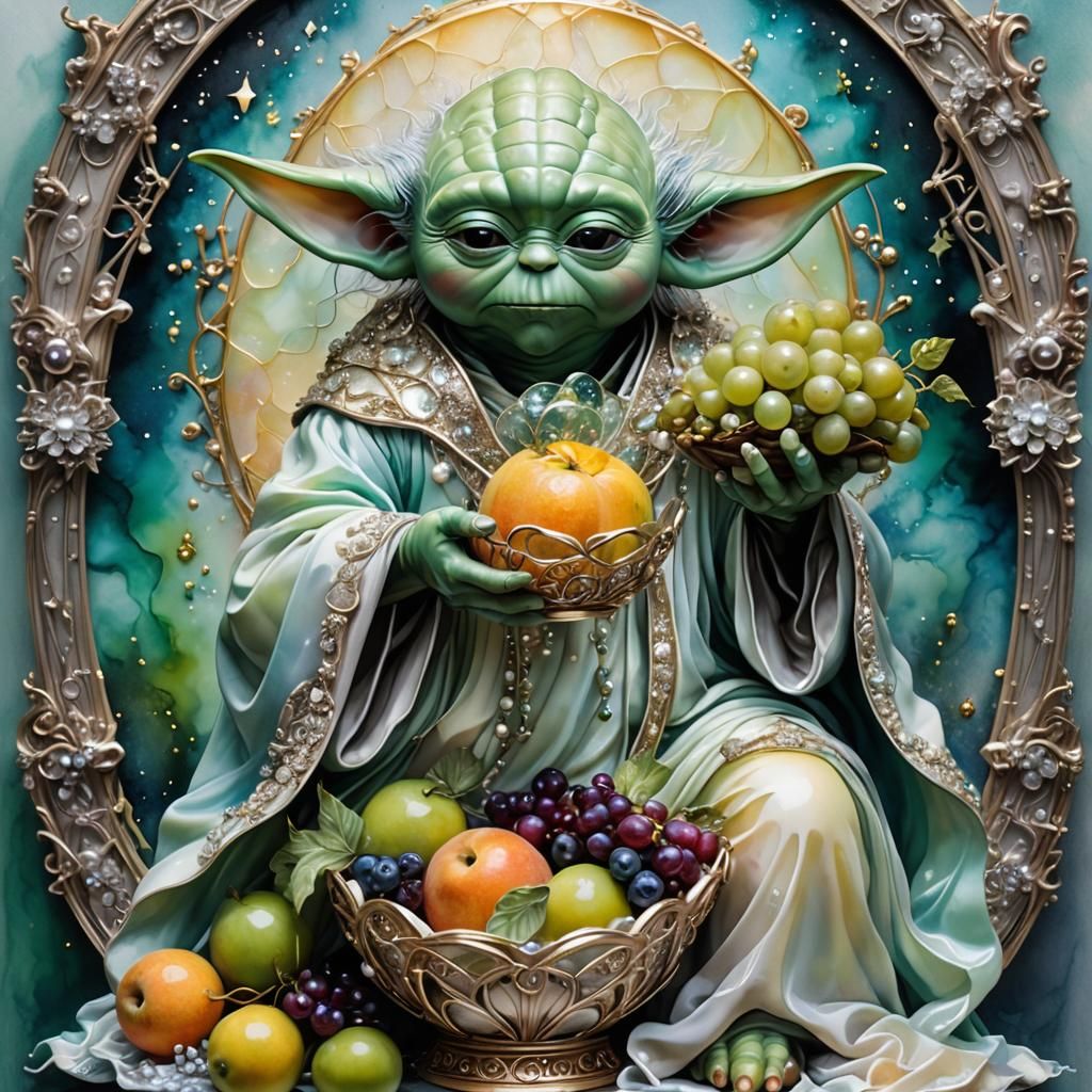 Yoda and Fruit