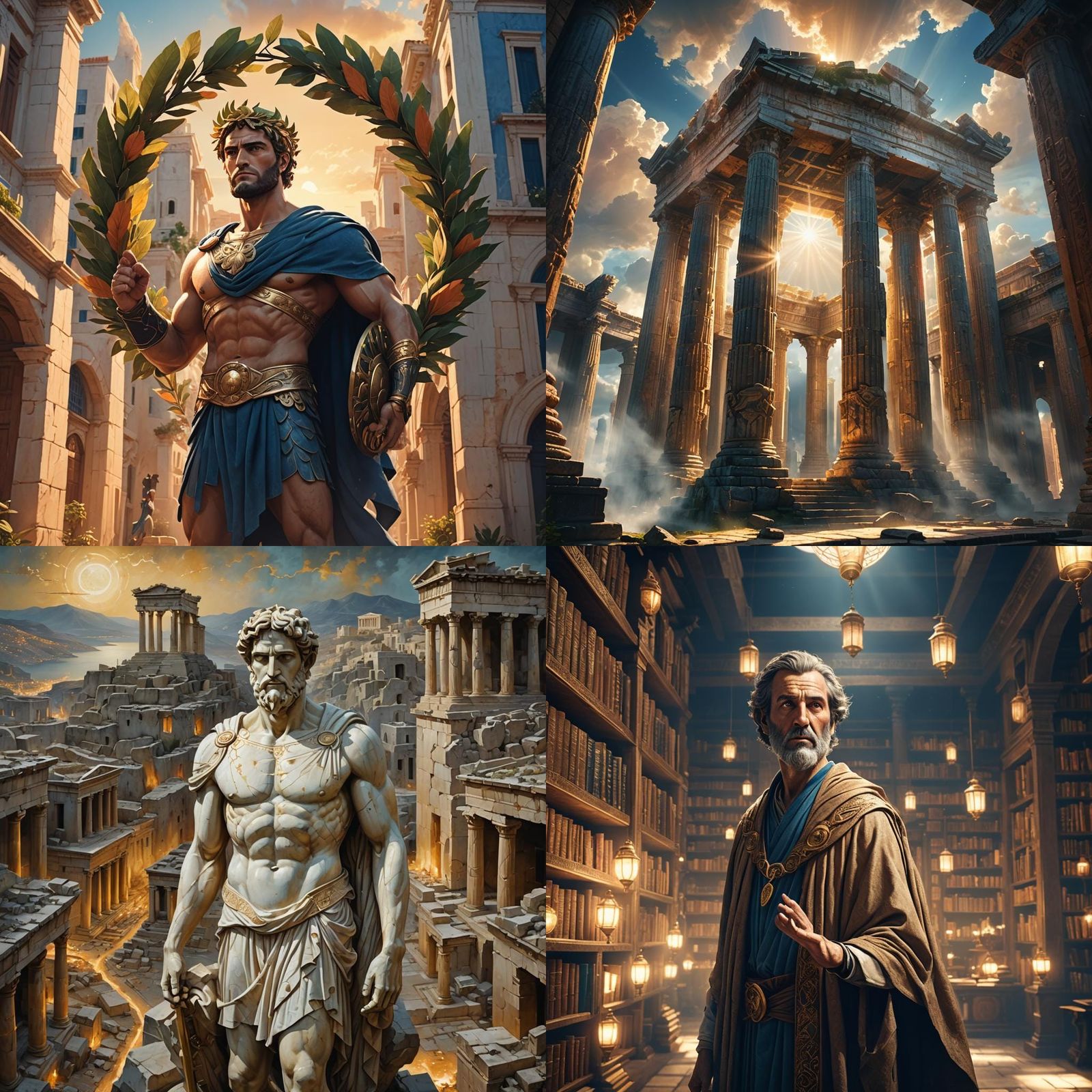 Greco-Roman Culture in Detailed Matte Painting