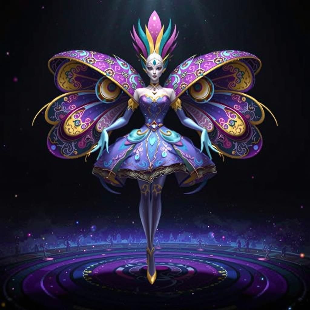 Abstract Sky with Diamonds