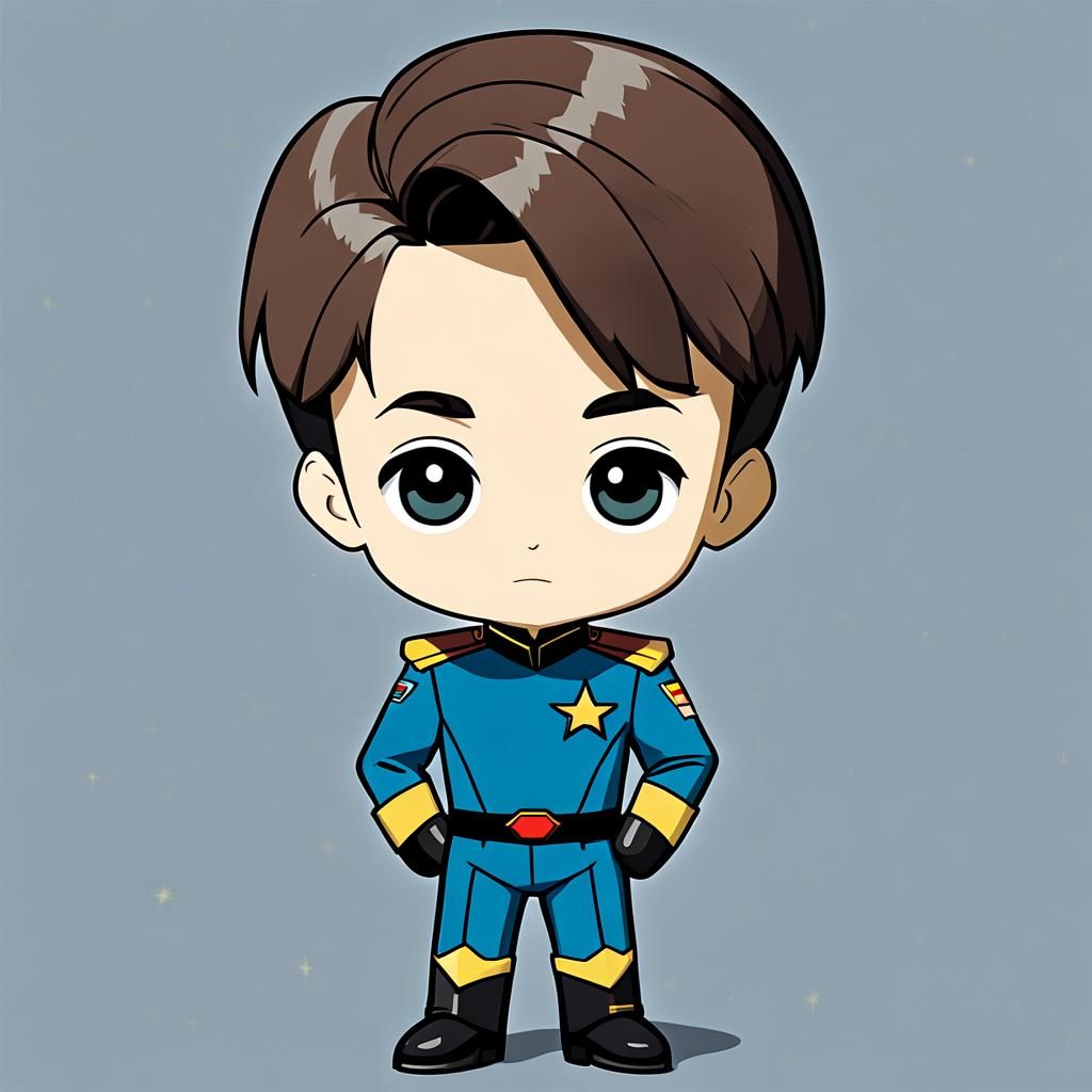 Chibi Wesley Crusher Illustration