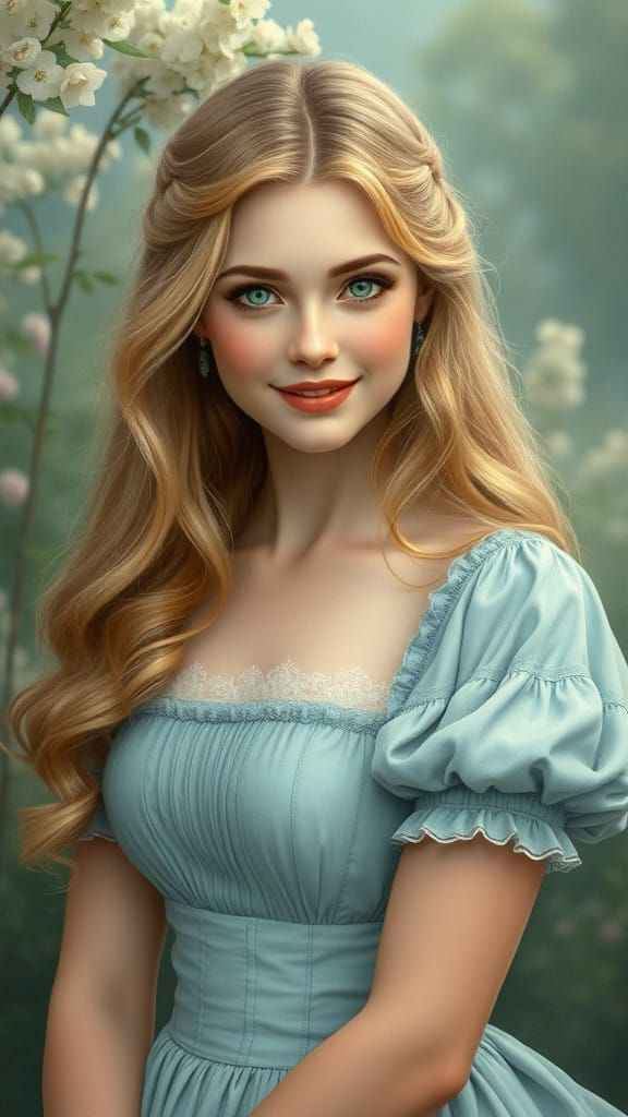 19th Century Countess in Enchanting Ethereal Dreamscape