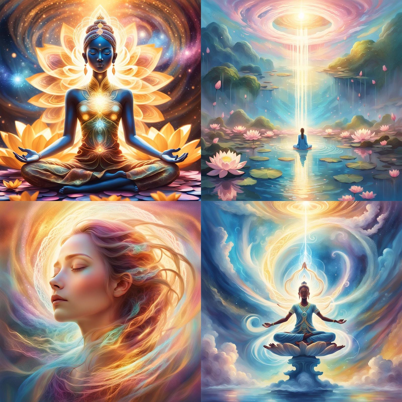 Soul Awakening: Light and Love in Matte Painting