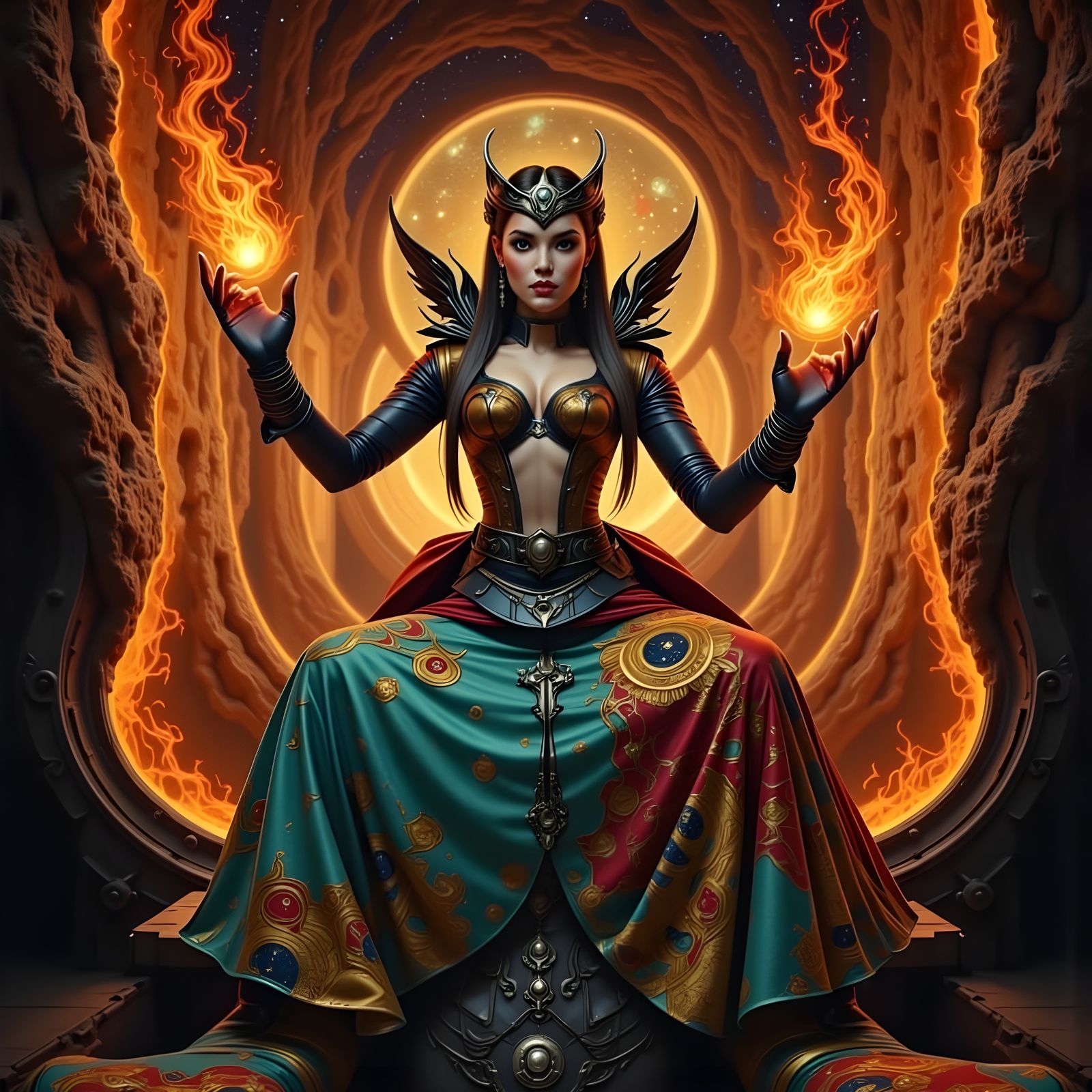 Surreal Fire Queens of the Dark Night