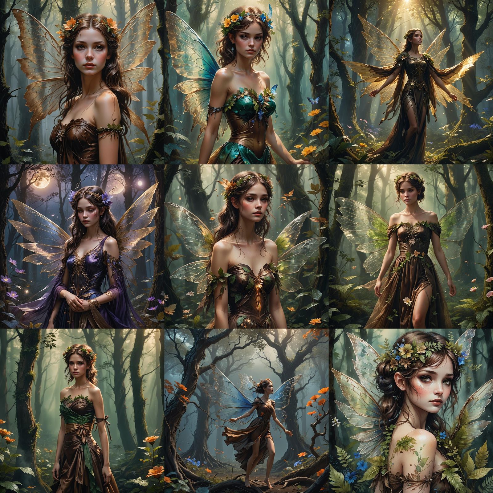 Fantasy Fairy Art in 1970s D&D Style