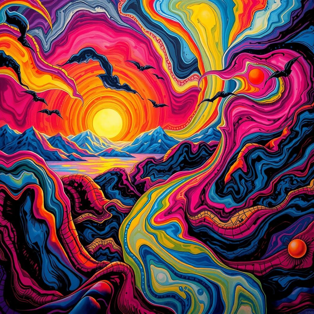 The fusion of the four elements. Surrealism. Neo-Impressioni...