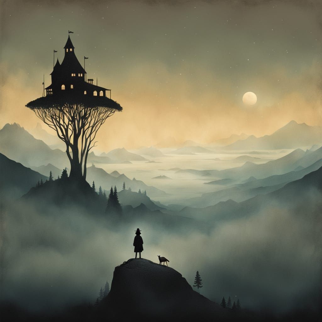 Wanderer Above the Mysterious Foggy Coast